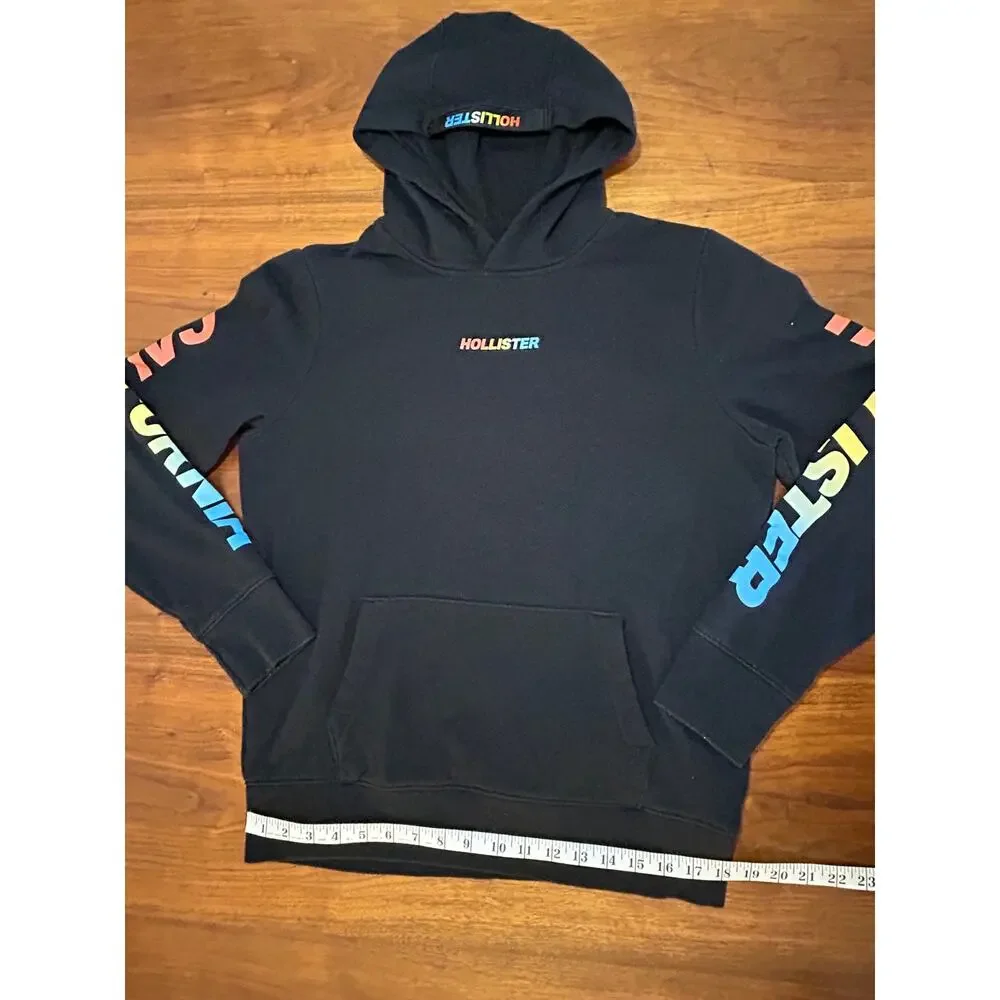 Black Rainbow Hollister California Hoodie | Hooded‎ Sweatshirt - (Men's M)